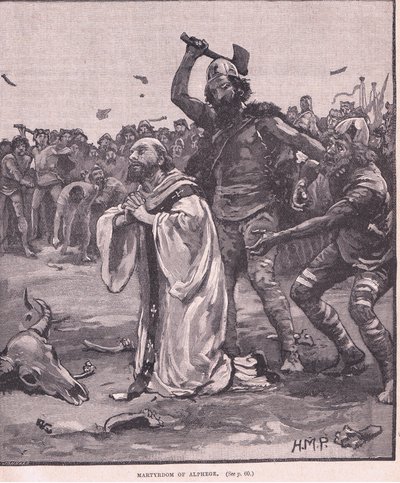Martyrium von Alphege AD 1012 von Henry Marriott Paget